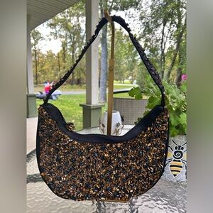 Authentic Timmy woods Semi-precious Tiger’s eye gemstone bag.